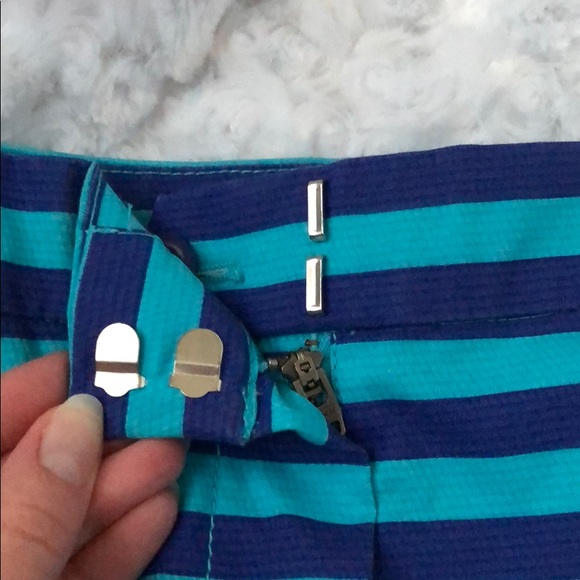 \J. Crew\• NWT Striped Short in Bright Ocean - Picture 7 of 9